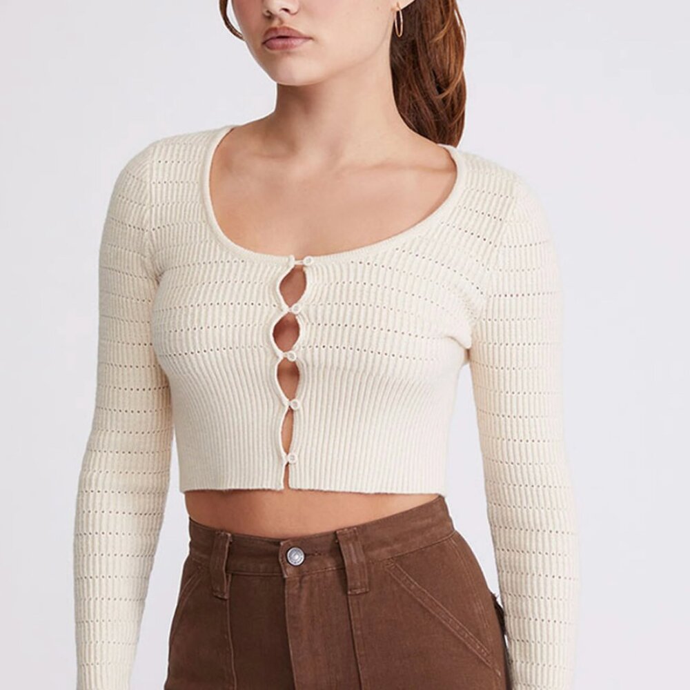 la hearts knit cardigan
